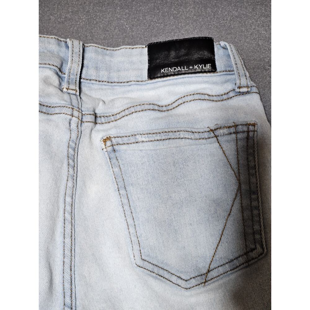 Kendall + Kylie Womens 5 27 Blue The Ultra Babe Skinny Jeans Light Wash Distress - Picture 14 of 14
